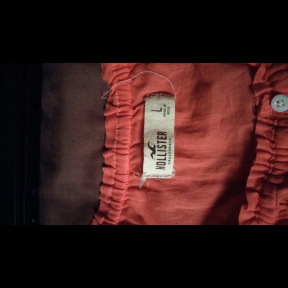 Orange Hollister Shirt Large
