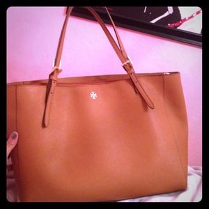 tori burch large York buckle tote