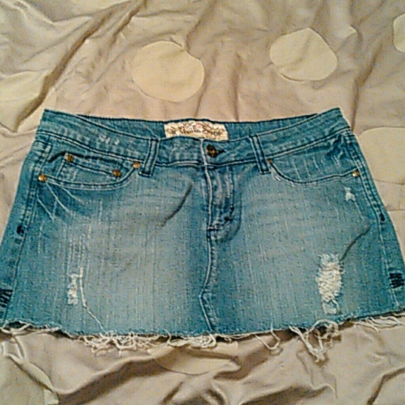 Blue jn mini skirt