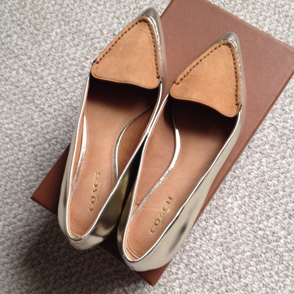 🎉HP 1/13/15🎉COACH - Walsh metallic flat - Picture 4 of 4