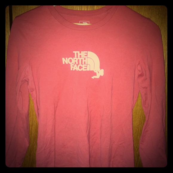 NORTH FACE Pink Long Sleeve T-Shirt