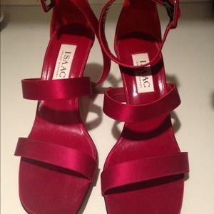 Red High Heels with Straps