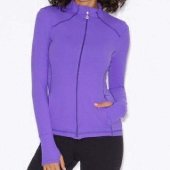 purple workout jacket