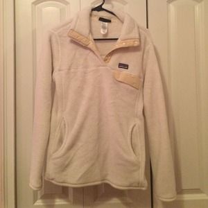 Cream/Tan Snap T Patagonia Pullover