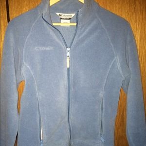 COLUMBIA Light Blue Fleece Jacket