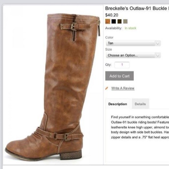 Brown Knee High Boot