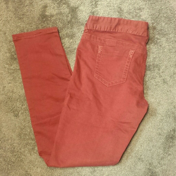 Dark Red Skinny Jeans