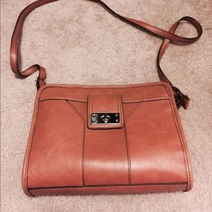Merona Camel colored cross body purse