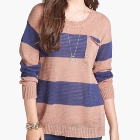 Blu Pepper Sweaters - Blush and ivory sweater