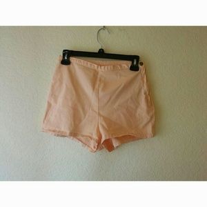AA || Peach High Waisted Shorts