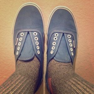Navy Blue Vans Authentic Shoes