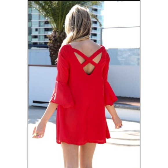 Red Sabo skirt dress