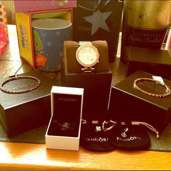 Mk and pandora bangles