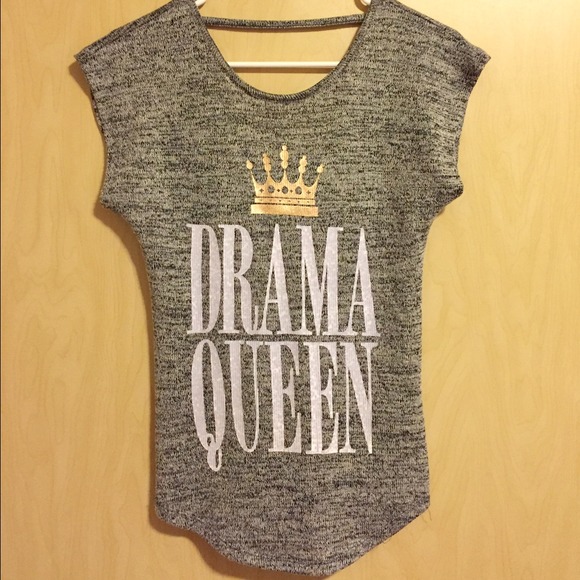 Juniors Drama Queen V-Back Top