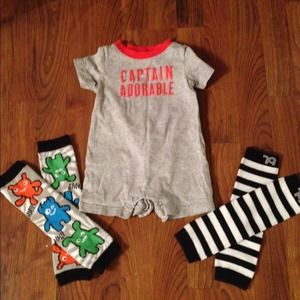 Infant outfit and leg warmers