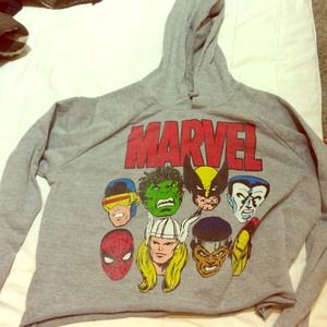 Marvel cropped hoodie