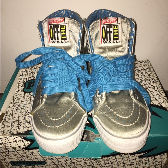 BUNDLE VANS silver/white sk8 hi & Nike dunk low.