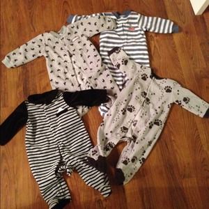 4 infant pjs