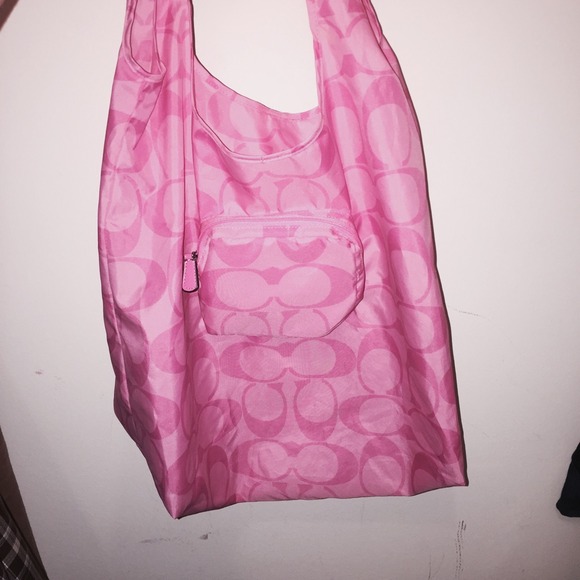 Packable Coach Shopper Tote