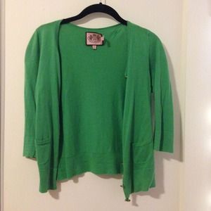 Juicy couture green cardigan