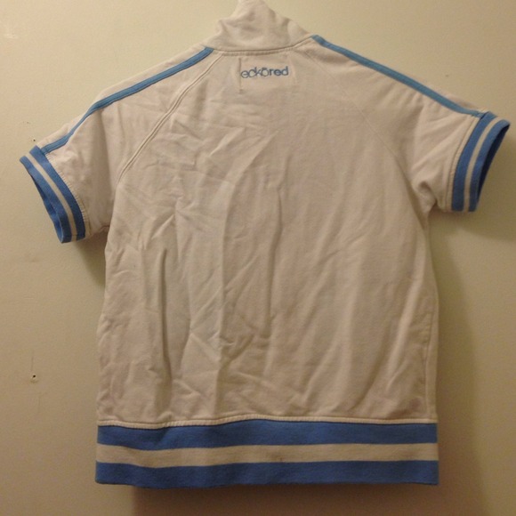 New Eckored Zip Up Sweater T-Shirt - Picture 2 of 2