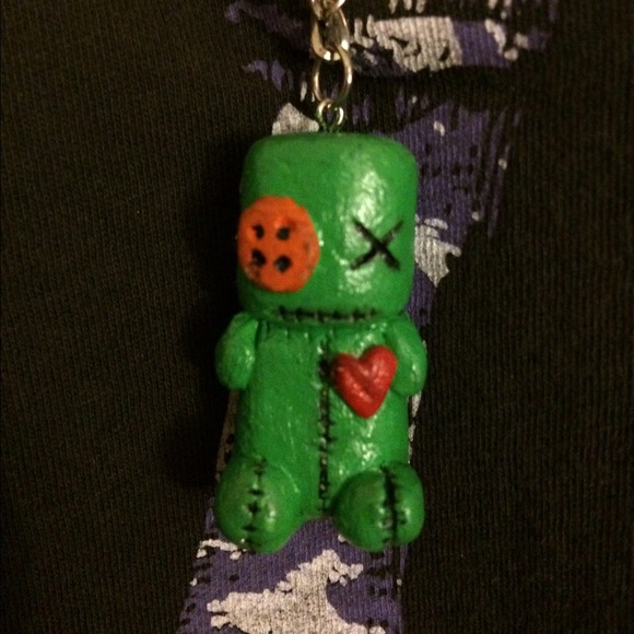 Mini Voodoo Doll Charm Necklace