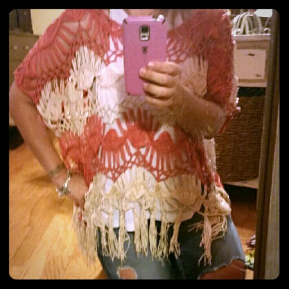 Boho crochet & fringe top-adorable