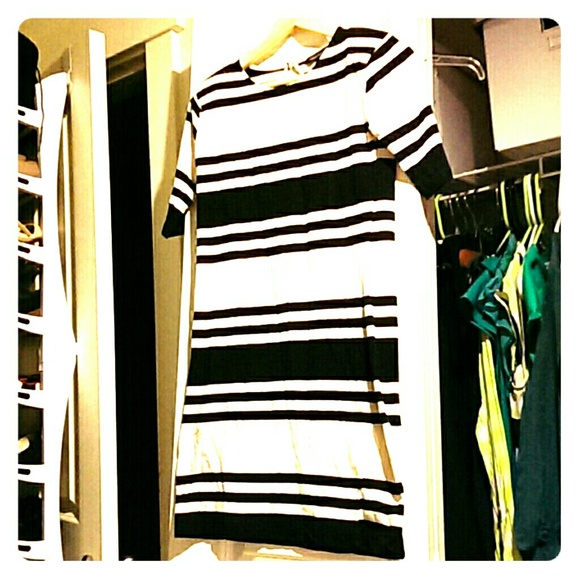 French Connection striped shirt dress