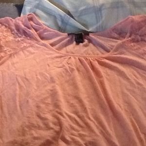 Forever 21 lace sleeve shirt