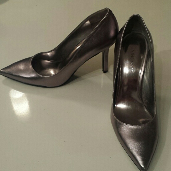 Metallic Nine West heels