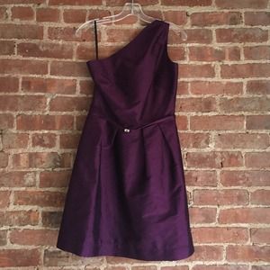 Satin One Shoulder Dress