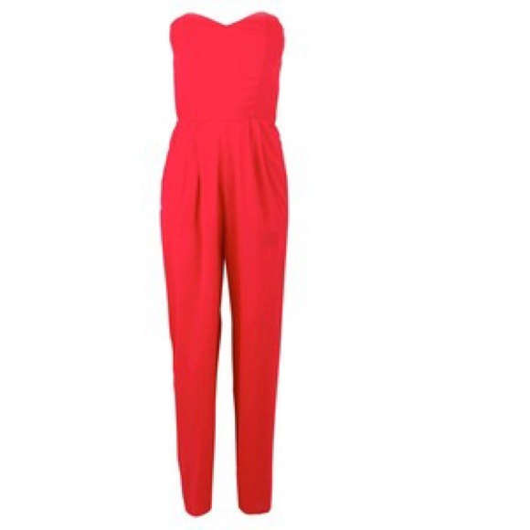 Red h&m jumpsuit