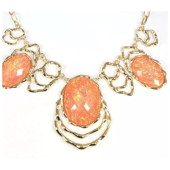🎁 Art Deco Textured Necklace - Picture 4 of 4