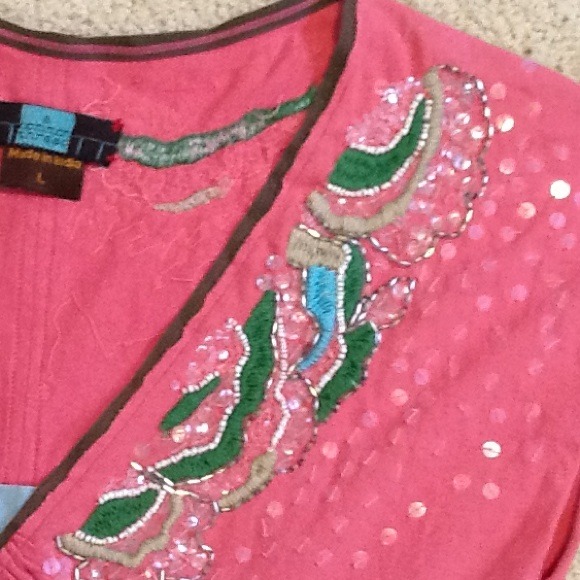 Anthropologie Coral Top - A Common Thread - Picture 2 of 4