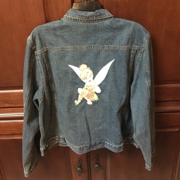 tinkerbell denim jacket
