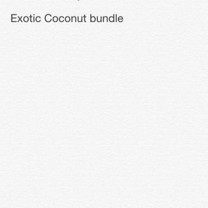 ON HOLD Exotic coconut perfume