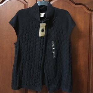 Izod Black Cable Knit Sweater