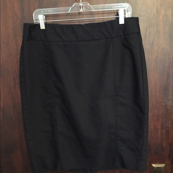 Classic black pencil skirt