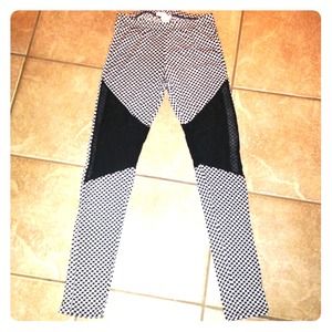 Punk Rock Checkered & Sheer Leggings - BNWT
