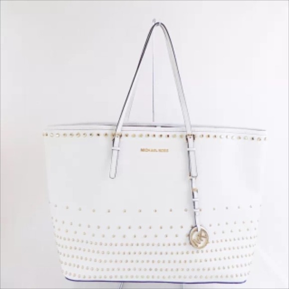 Michael Kors Large Jet Set Studded Tote