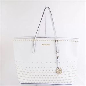 Michael Kors Large Jet Set Studded Tote