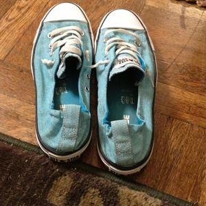 Baby Blue Low top Converse Sneakers