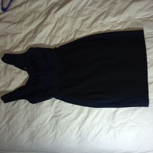 BCBGeneration navy/black winter cocktail dress