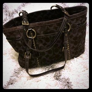 Brown coach purse authentic