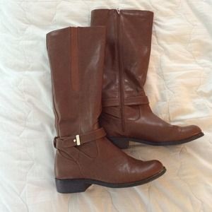 Chestnut wide calf riding boots!