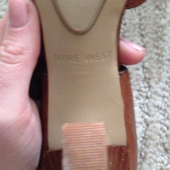 Nine West Shoes - Nine West leather summer heeled sandal Nine West Shoes - Nine West leather summer heeled sandal