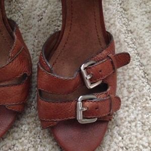 Nine West Shoes - Nine West leather summer heeled sandal Nine West Shoes - Nine West leather summer heeled sandal