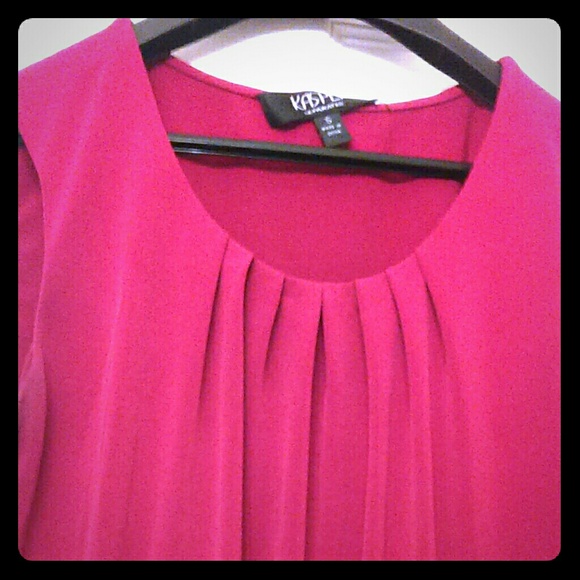 Red suit cami blouse