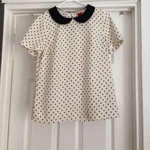Merona Tops - Merona polka dot collared blouse Merona Tops - Merona polka dot collared blouse