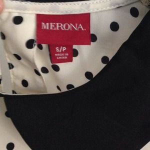 Merona Tops - Merona polka dot collared blouse Merona Tops - Merona polka dot collared blouse